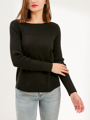 Waythefree Modern Black Sweater